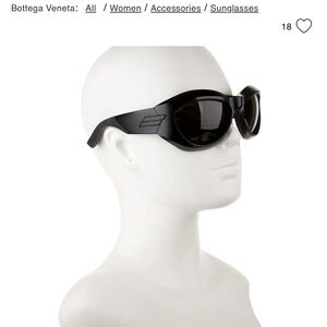 Bottega Veneta Black Sunglasses